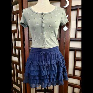 Aeropostale Girls' Ruffled Skirt